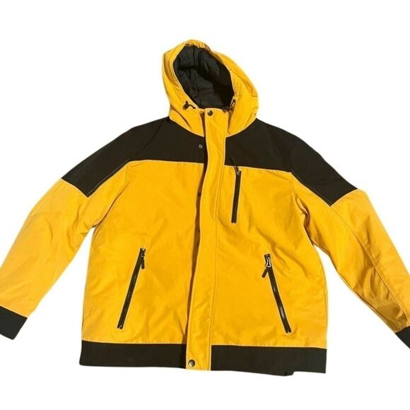 NWT Club Room Men Hooded Long Sleeve Parka Jacket, Yellow XXL jacket, coat - Picture 5 of 15